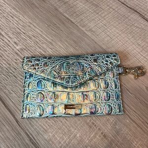 Brahmin Melbourne BYO Mask Case Mini Envelope Wallet WONDERLAND Iridescent